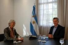 Rencontre le 16 mars 2018 à Buenos Aires entre le président argentin Mauricio Macri et la directrice générale du FMI Christine Lagarde