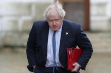 Boris Johnson, alors ministre des Affaires étrangères, arrive au 10 Downing Street le 7 mars 2018