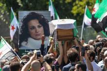 May Skaf, une activiste et actrice syrienne a été inhumée le 03 août 2018 à Dourdan, dans l'Essonne