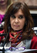 Cristina Kirchner au Parlement, le 9 août 2018 à Buenos Aires, en Argentine