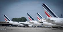 Des avions Air France à Roissy-Charles de Gaulle le 24 avril 2018