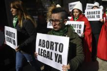 Des manifestantes en faveur de la légalisation de l'avortement le 1er août 2018 à Buenos Aires