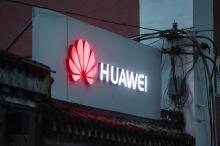 Une enseigne de smartphones Huawei à Pékin, le 6 août 2018