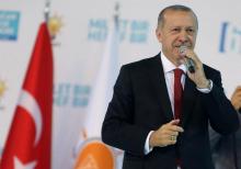 Le président turc Recep Tayyip Erdogan lors du congrès de son parti l'AKP, le 18 août 2018 à Ankara