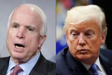 L'une des dernières volontés de John McCain était limpide: il avait fait savoir qu'il ne voulait pas de Donald Trump à son enterrement