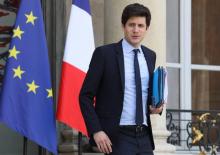 Julien Denormandie, secrétaire d’État auprès du ministre de la Cohésion des territoires, quitte le palais de l'Élysée à Paris, le 30 mai 2018
