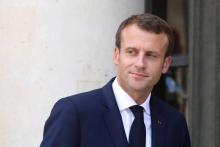 Le président de la République Emmanuel Macron, le 6 juillet 2018 à l'Elysée, à Paris