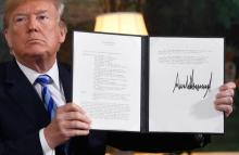 Donnal Trump annonce le 8 mai le retrait unilatéral des Etats-Unis de l'accord nucléaire signé en 2015 entre l'Iran et les grandes puissances internationales