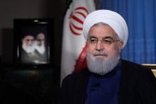 Le président iranien Hassan Rohani lors d'une interview à la télévision locale, le 6 août 2018