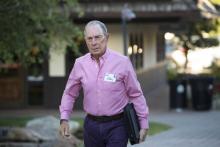 Michael Bloomberg, ancien maire de New York ambassadeur mondial de l'OMS pour les maladies non transmissibles et fondateur de Bloomberg Philanthropies, à Sun Valley (Etat d'Idaho, nord-ouest), le 11 j