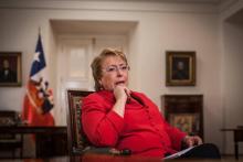 La présidente du Chili Michelle Bachelet le 19 janvier 2017 à Santiago
