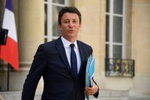 Le porte-parole du gouvernement Benjamin Griveaux, le 22 août 2018 à l'Elysée à Paris