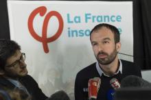 Manuel Bompard, coordinateur des campagnes au sein de La France Insoumise, à Cournon d’Auvergne, près de Clermont Ferrand, le 25 novembre 2017