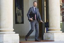 Le Premier ministre Edouard Philippe quitte l'Elysée, le 3 août 2018 à Paris