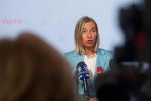 Federica Mogherini, la cheffe de la diplomatie européenne, à Vienne en Autriche le 30 août 2018