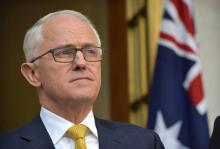 Le Premier ministre australien Malcolm Turnbull, à Canberra, en Australie, le 22 août 2018