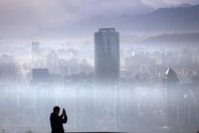 Pollution sur Santiago du Chili le 9 juillet 2018