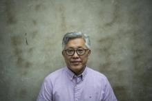 Jin Mingri, pasteur d'une église protestante fermée par les autorités chinoises, lors d'un entretien avec l'AFP, le 12 septembre 2018