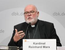 Le président de la conférence épiscopale, le cardinal Reinhard Marx, archevêque de Munich, le 25 septembre 2018 à Fulda
