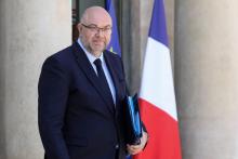 Le ministre de l'Agriculture et de la pêche Stéphane Travert à l'Elysée à Paris le 27 juin 2018