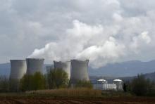 La centrale nucléaire du Bugey, le 8 avril 2016, près de Saint-Vulbas, dans l'Ain