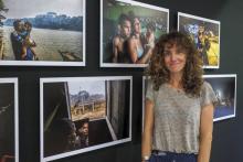 La photoreporter franco-espagnole Catalina Martin-Chicos au Festival Visa pour l'image à Perpignan
