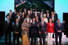 Emmanuel Macron a pris mercredi la parole au "One Planet Summit", en marge de la réunion de l'ONU à New York