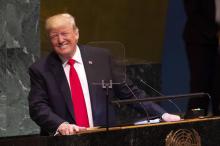 Le président américain Donald Trump à l'ONU à New York, le 25 septembre 2018