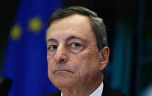 Le président de la Banque centrale européenne (BCE) Mario Draghi devant le Comité des affaires économiques et monétaires (ECON) à Bruxelles le 9 juillet 2018.