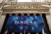 Photo prise le 15 juin 2011, jour de l'introduction en bourse à New-York du service de streaming musical Pandora