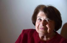 L'ancienne déportée d'Auschwitz, Ida Grinspan, le 15 janvier 2015 à Paris