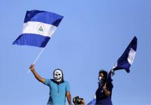 Manifestation d'opposants au président Ortega dans les rues de Managua au Nicaragua, le 13 septembre 2018