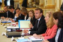 Emmanuel Macron s'exprime en conseil des ministres le 5 septembre 2018