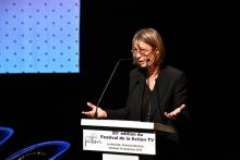 le ministre de la culture Françoise Nyssen au 20e festival de la fiction à La Rochelle