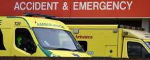Des ambulances devant les urgences de l'hôpital Saint-Thomas à Londres, le 8 mars 2017
