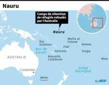 Vue générale du camp numéro 4 abritant des réfugiés relégués par l'Australie sur l'île de Nauru dans le Pacifique, le 2 septembre 2018