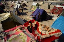 Des tentes de personnes déplacées par la sécheresse en Afghanistan, le 3 août 2018