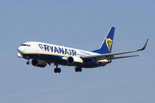 Un Boeing de Ryanair atterrit à Barcelone, le 28 septembre 2018