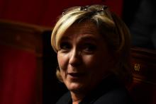 La députée du Rassemblement national (RN) Marine Le Pen à l'Assemblée nationale le 26 septembre 2018