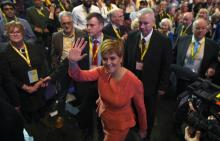 La Première ministre d'Ecosse, Nicola Sturgeon, le 9 octobre 2018 à Glasgow