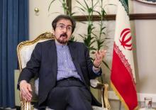 Bahram Ghasemi, porte-parole du ministère iranien des Affaires étrangères, donne une interview à l'AFP le 2 octobre 2018 à Téhéran