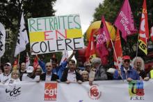 Manifestation pour les retraites à Paris, le 14 juin 2018