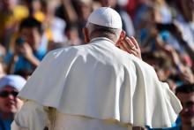 Le pape François sur la place St Pierre, au Vatican, le 10 octobre 2018