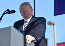 Le président américain Donald Trump à Elko (Nevada, sud-ouest des États-Unis) le 20 octobre 2018.