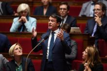 Le député de l'Essonne Manuel Valls à l'Assemblée nationale, le 2 octobre 2018