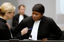 La procureure de la Cour pénale internationale Fatou Bensouda à La Haye, le 28 août 2018
