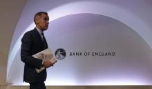Le gouverneur de la Banque d'Angleterre, Mark Carney, lors d'une conférence de presse à Londres, le 2 août 2018