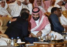 Le prince héritier d'Arabie saoudite Mohammed ben Salmane au forum international sur l'investissement, le 23 octobre 2018 à Ryad