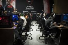 Jeux en ligne à la Paris Games Week, le 26 octobre 2018