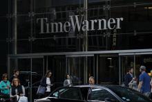 (ARCHIVES) Le bâtiment Time Warner, où se trouvent les bureaux de la chaîne d'information en continu CNN, au coeur de Manhattan à New York, a été évacué le mercredi 24 octobre